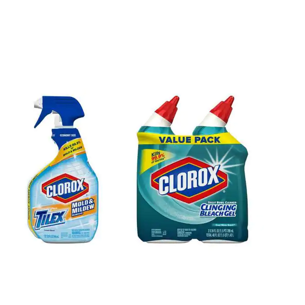 Clorox Mold and Mildew Solution Bundle with 32 oz. Clorox plus Tilex