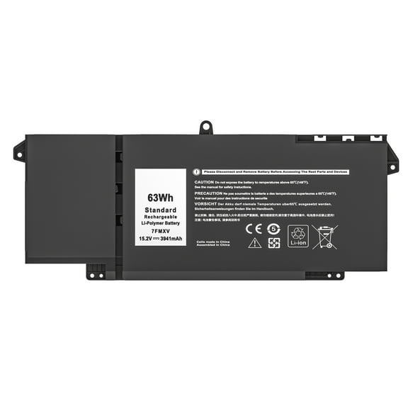 7FMXV 63Wh Laptop Battery Replacement for Dell Latitude 5320 7320 7420 7520 Latitude 5320 2-in-1/7320 2-in-1/7420 2-in-1 P133G P134G P135G P136G P138G P139G P110F TN2GY 9JM71 4M1JN 1PP63
