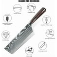 thumbnail image 3 of 7Inch Meat Cleaver Knife High Carbon Stainless Steel Chef Kitchen Knife Japanese, 3 of 6