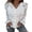 White, variant on Women's Knit Lace Cardigan Fashionable Solid Color Long Sleeve V Neck Button Down Ruffle Sweater