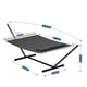 thumbnail image 2 of Yeshouse Hamaca doble con soporte para 2 personas, resistente, con capacidad de 220 kg, para exteriores, independiente, con estructura de acero, almohada acolchada y bolsa de transporte. Fácil montaje, 2 of 7
