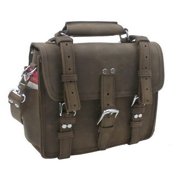 Vagarant Traveler Classic Full Leather Laptop iPad Bag L91.DD