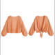 thumbnail image 3 of Traje de Baño para Mujer, Túnica, Bikini con Lazo, Camiseta de Playa Suave de Larga Coral XS, 3 of 6