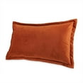 thumbnail image 2 of MICHAEL AMINI Conner 15x24" Velvet Accent Pillow in Paprika Orange Set of 2, 2 of 3