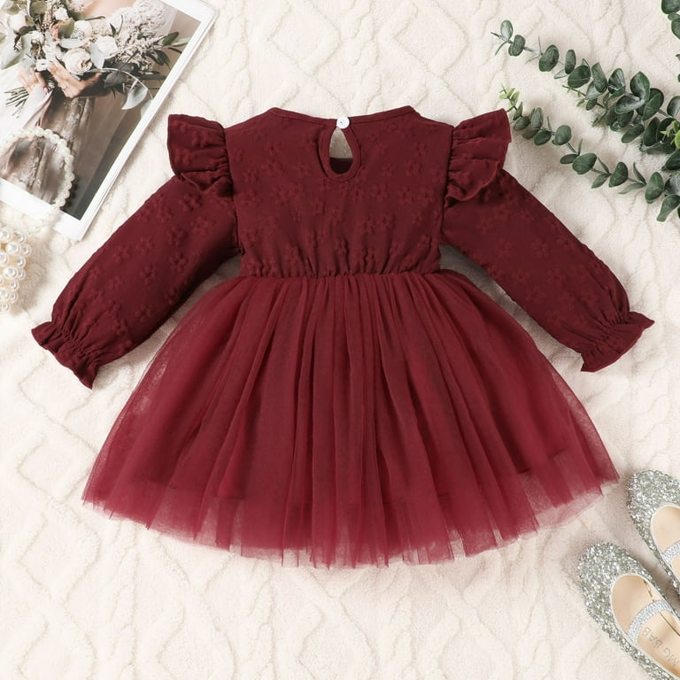 red easter dresses Girls' Dresses Toddler Baby Girls Easter Bunny Print Short Sleeve Tutu Dress and Jacket 2 Piece Set Girls Skirt Red 12 Months-18 Months