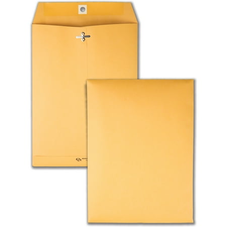 Quality Park, QUA37775, Gummed Kraft Clasp Envelopes, 100 / Box, Brown