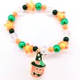 thumbnail image 4 of Negro Pulsera con Perlas de Halloween Decoración de Perlas Hechas a Mano Calabaza Pulsera Naranja de Halloween, 4 of 4