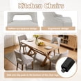 thumbnail image 2 of ClinQ Dining Chair,Morden Wood Leg Upholstered Kitchen Chair Set of 4, Linen-Walnut Leg, 2 of 6