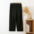 thumbnail image 2 of UAMVSH Women's Pajama Pants Casual Loose Wide Leg Lounge Pants Elastic Waist Solid Comfy Pjs Bottoms, 2 of 3