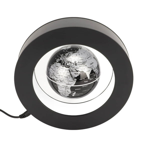 Floating Globe World Map, Magnetic Levitation Globe High Accuracy Transfer Technology Frosted Texture For Home US Plug 100-240V