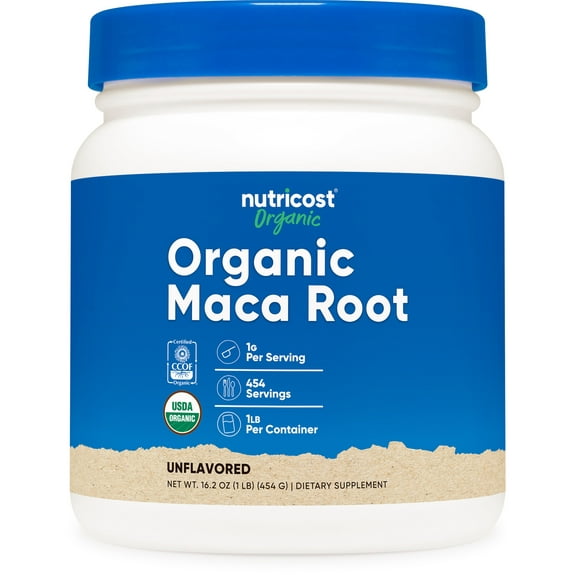 Nutricost Organic Maca Root Powder (454 Grams) - USDA Organic Supplement