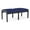 Blue, variant on Lenox Wood Reception Waiting 18" 2-Seat Bench / Black Wood / Navy Blue