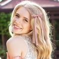 thumbnail image 2 of 2 count  Lace Hair Bows Cute  Bow Clips Long Tail Ribbon Bowknot Barrettes for Women Christmas Valentines Wedding Prom Decorative Accessories, 2 of 6