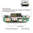 thumbnail image 3 of Placa de cargador de batería de litio del módulo de carga del banco de energía móvil USB 2.4A (1PCS) Ndcxsfigh Libre de BPA, 3 of 7