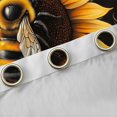 thumbnail image 4 of Feelyou Bee Animal Blackout Curtains Set of 2 (52x84 Each), Sunflower Window Curtains, 4 of 6
