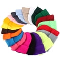thumbnail image 2 of Gorro fluorescente, gorro de lana acrílica, para parejas, gorro de punto de otoño e invierno europeo y americano, gorro de color caramelo, 2 of 6