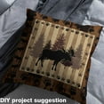 thumbnail image 2 of jejeloiu Safari Elk Fabric(2 Yard),Wood Plank Tropical Pine Sewing Fabric For Child, 2 of 6