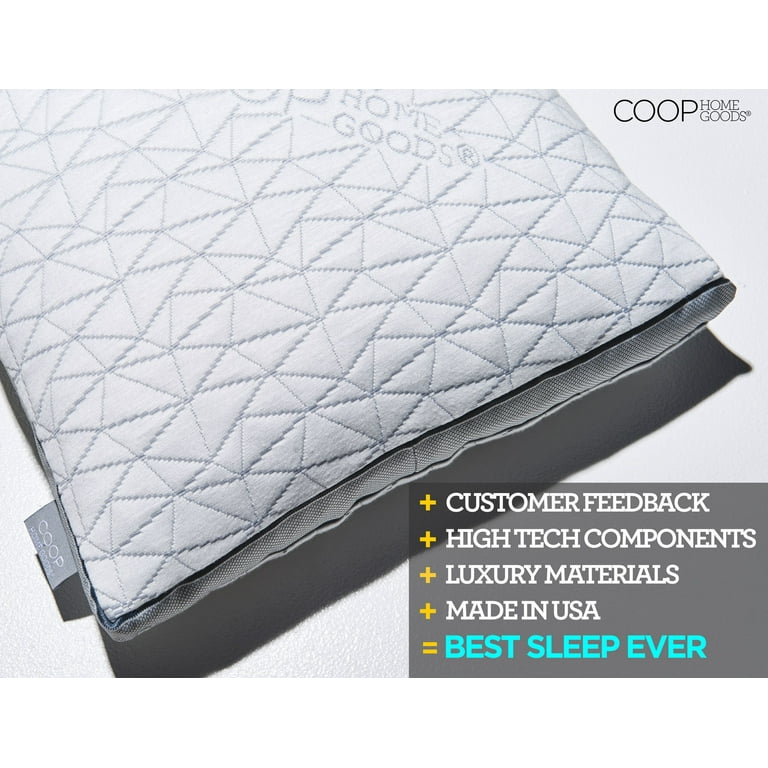Coop Home Goods - Adjustable Shredded Gel Memory Foam and Poly Fiber Fill -  1/2 lb Refill for Eden Pillow : : Home