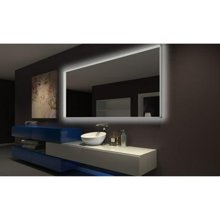 Paris Mirror Acrylic Illuminated Bathroom Wall