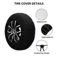 thumbnail image 2 of Goofa Donuts Pattern Universal Tire Cover for Jeep, SUV, Truck, and Trailer – Waterproof, UV-Resistant,Easy to Install, Fits 14"-17" Tires-14 inch, 2 of 6