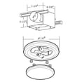 thumbnail image 7 of Good Housekeeping Yorkshire Bathroom Ventilation Fan with Light, Brushed Nickel, 7 of 7