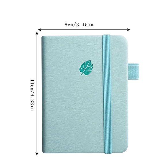 Notebook with Pockets Small Notebook Portable Notepad Thickened Pocket Mini A6 English Book Handy Note Small Pocket Notebook