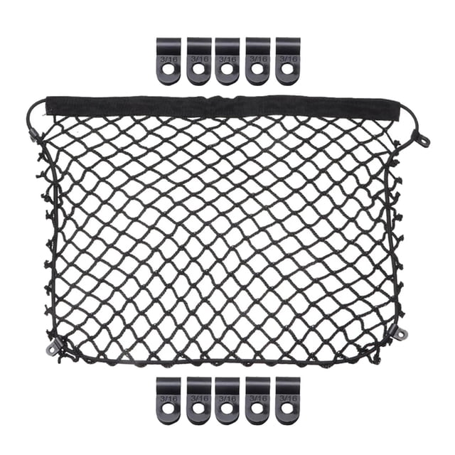 Red de carga para motocicleta con 10 fijaciones, red para maletero, malla de red de carga para camión de asiento resistente elástico de Zulema red de carga para motocicletas