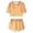X165 Orange, variant on Sjldqy Toddler Girls Outfit Set Summer Soft Breathable Graphic Crew Neck Short Sleeve Ice Cream T-Shirt And Stretchy Shorts Loungewear 2 Piece Set Size 4-5 Years Black