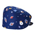 thumbnail image 3 of Gorro exfoliante para enfermeras, accesorios ligeros para uniformes, gorro de trabajo estampado, gorro de enfermería para trabajadores de , SPA, Cohete, 3 of 8