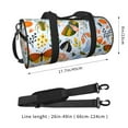 thumbnail image 4 of KLL Insects and Flowers Duffle Bag For Men Women Sport Gym Fitness Tote Travel Training Workout Basketball Football Weekender, 4 of 8