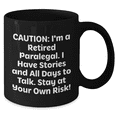 thumbnail image 2 of Paralegal Humor Black Coffee Mug, Funny Quote Gift for Paralegal Friends, Gifts from Family for Mother's Day, 2 of 4