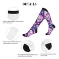 thumbnail image 5 of Sikiie Skull rainbow mushroom colorful 1 Pairs Compression Socks for Men and Women 15-20 mmHg Running Support Socks, 5 of 7