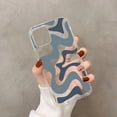 thumbnail image 1 of Funda de teléfono con patrón abstracto de remolino líquido en Beige y verde salvia para iPhone 11, 12 pro, XS MAX, 8, 7, 6, 6S Plus, X, 5S, SE, 2020, XR, 1 of 4