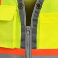thumbnail image 3 of Pioneer 300D Oxford with Mesh Back Surveyor Vest  - Color:  Hi-Vis Yellow/Green  - Size: M, 3 of 8