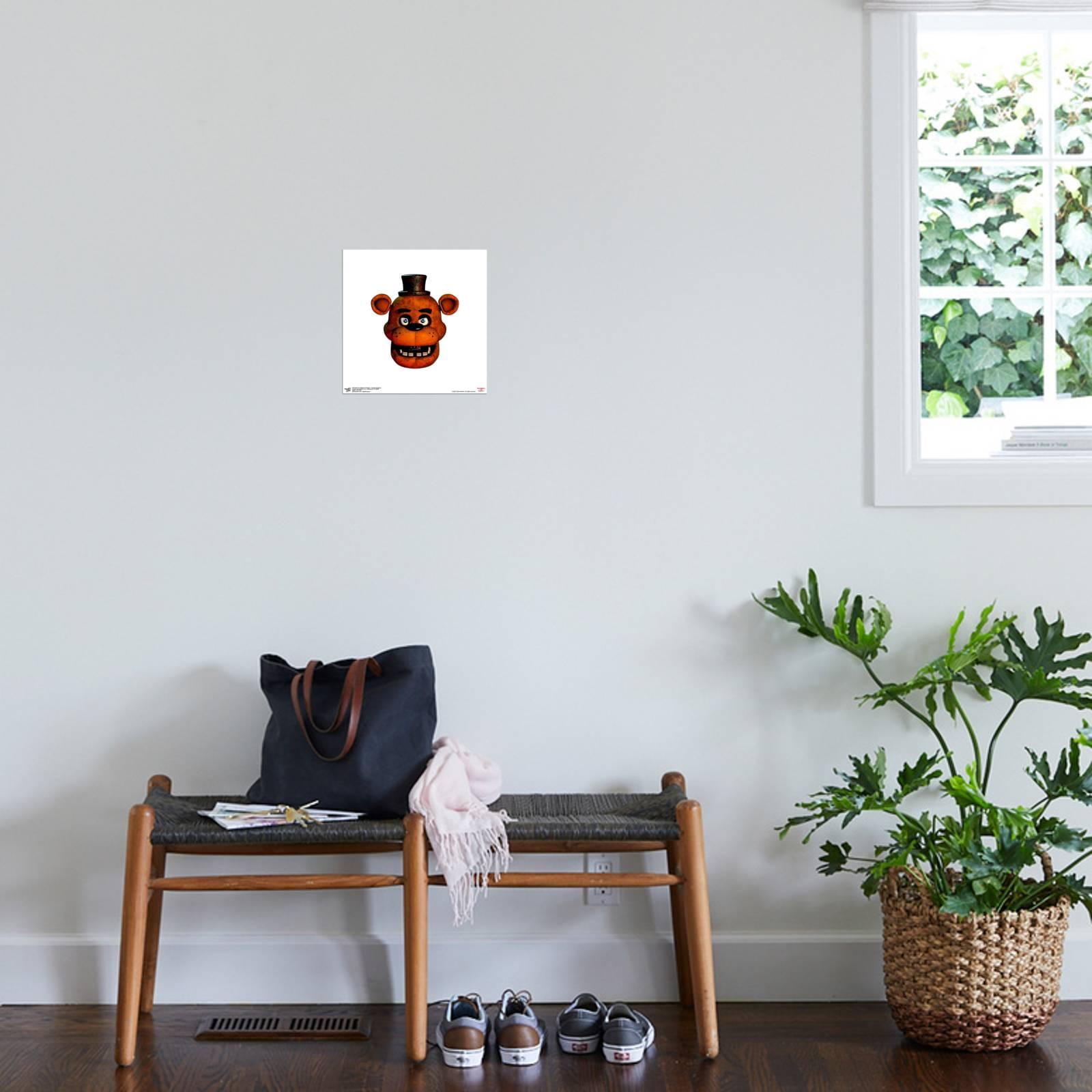 Gallery Pops Five Nights at Freddy's - Freddy Headshot Canvas Wall Art, Unframed Version, 12" x 12"