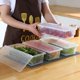 thumbnail image 4 of Desagüe para cajas de almacenamiento frescas con tapete de drenaje para refrigerador de cocina organizador de almacenamiento de frutas vegetales Boxe,11 Feliz Sencillez, 4 of 5