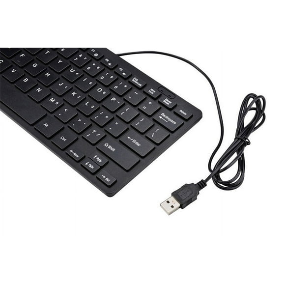 EGNMCR Keyboard Gaming Keyboard USB 2.0 Mini Multimedia Wired Keyboard 78 Keys For Notebook PC keyboard