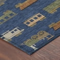 thumbnail image 3 of Addison Rugs Chantille Indoor/Outdoor Transitional Kids Navy Machine Washable Rectangle Rug, 3' x 5', 3 of 8