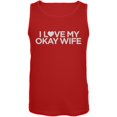 thumbnail image 1 of J'aime ma femme Okay Rouge Débardeur Homme, 1 of 1