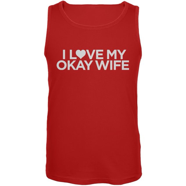 J'aime ma femme Okay Rouge Débardeur Homme