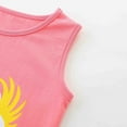 thumbnail image 5 of MEZZALL Girls Bird Print Knitted Cotton Dress Sundress Sleeveless Princess Summer Dress Sundress, Pink, 1-2 Years, 5 of 8
