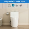 thumbnail image 3 of Casta Diva Modern Toilet Elongated One-Piece Toilet with Power Dual Flush, MAP 1000g (Seat Included), 3 of 12