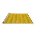 thumbnail image 2 of Ahgly Company Machine Washable Indoor Square Abstract Yellow Modern Area Rugs, 5' Square, 2 of 4
