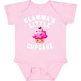 thumbnail image 3 of Inktastic Glammas Little Cupcake Girls Baby Bodysuit, 3 of 5