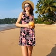 thumbnail image 3 of Hirioo Lilies Flowers for Sleeveless Dress Women's Sleeveless dress with Pockets, 3 of 7