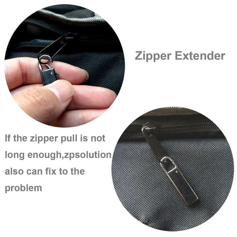 Zpsolution Heavy Duty Zipper Pull Replacement for Luggage Suitcases -  Larger Stronger Detachable Zipper Pullers Repair Easy to Use