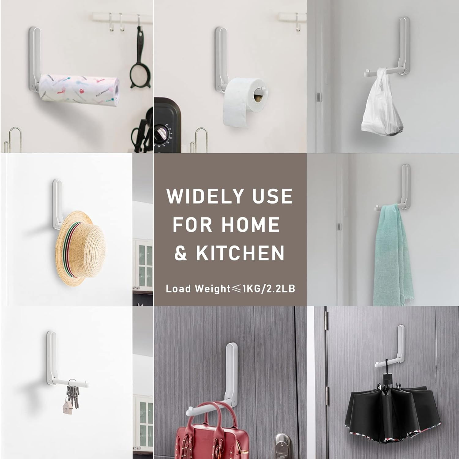 Hanger Organizer with Adhesive Glue,Hanger Storage Rack for Washing Machine,Hanger Stacker for Closet Laundry Room,Clothes Hanger Storage, Wall-Mounted, Foldable, Space-Saving(3 Pcs)