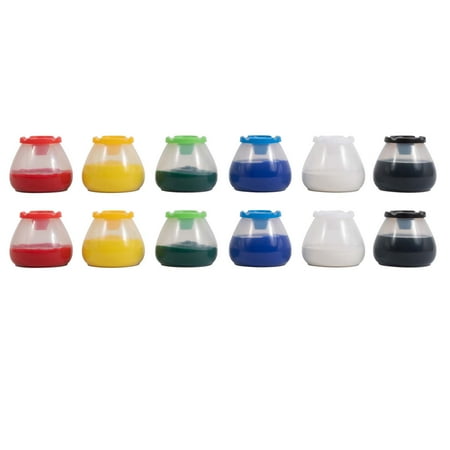 UPC: 0194629104765 | READY 2 LEARN No Spill No Tip Paint Pots 6 Per Set 2 Sets