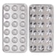 thumbnail image 1 of 18 Grid Ice Cube Maker, Bandeja de Hielo de Acero Molde de Hielo de Hielo de Doble Capa de Molde de Alimentos para Barra para Fiesta, 1 of 7