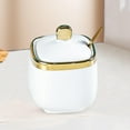 thumbnail image 3 of fastboy Porcelain Sugar Bowl Ceramic Condiment Pot for Restaurant Countertop Kitchen Square Green White Square, 3 of 4
